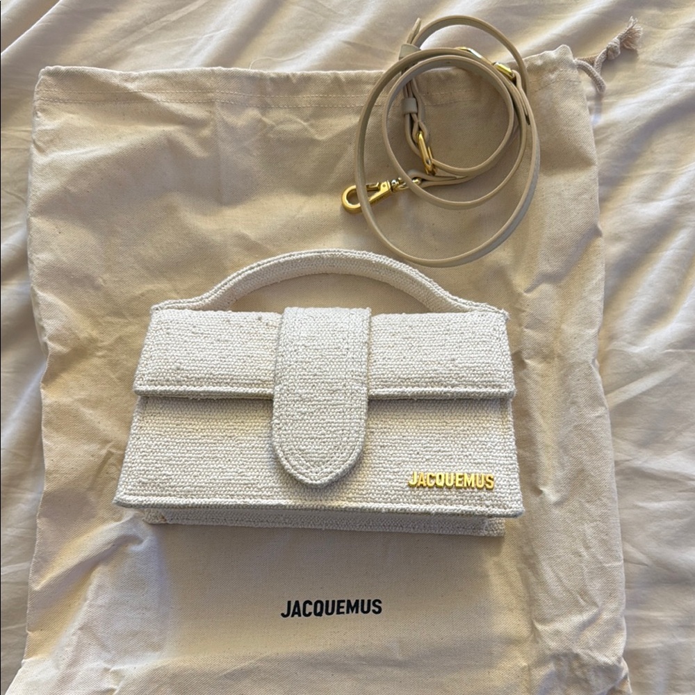 Jacquemus Textured Cream Bag